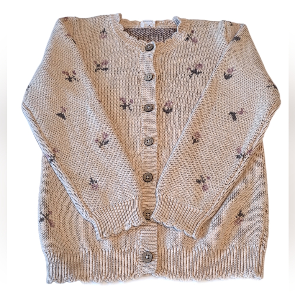SOLD Jamie Kay Cream Floral Knit Sweater